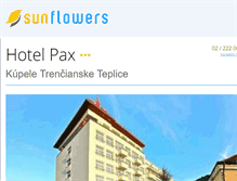 Tablet Screenshot of hotelpax.sk